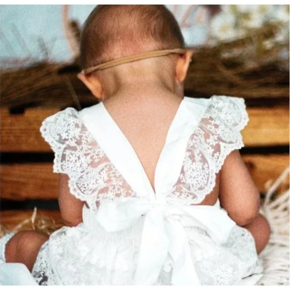 Strawberry Smash Cake First Birthday Outfit Dress Clothes Bodysuit lace romper_4